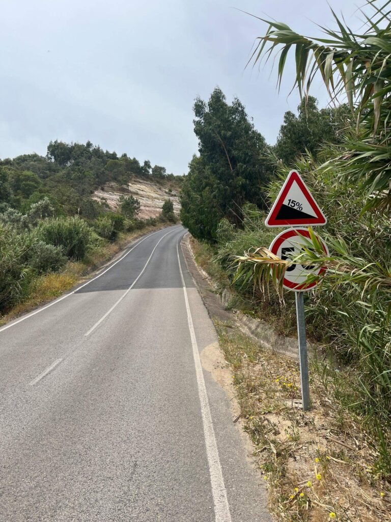 Bikepacking Portugal — Steep hills near Mafra